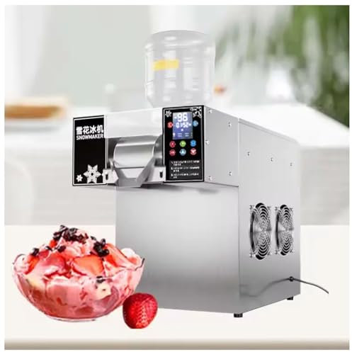 Macchina per ghiaccio tritato automatica commerciale, 60-180 kg/giorno, tritaghiaccio, macchina per ghiaccio a fiocchi di neve, raffreddamento ad aria per ristorante,B-750W