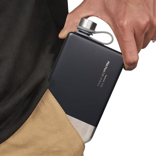 Flasque à whisky pour homme, bouteille à liqueur portable multifonction pour homme – Récipients à liqueur lavables pour le camping, les sorties en plein air, la randonnée, la randonnée