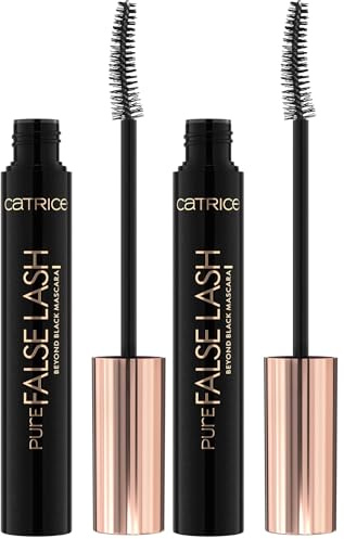 Catrice Cosmetics Máscara de pestañas negra Pure False Lash Beyond Black, de larga duración, dar volumen, Efecto pestañas artificiales, intensivo, color intenso, 10 ml (Paquete de 2)