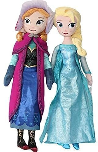 STARTONYOU 2 Stück Plüschtiere Prinzessin Spielzeug Puppe Mädchen Geburtstagsgeschenke Mädchen Plüschpuppe (50 cm, Anna und ELSA)