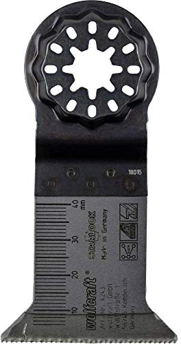 Wolfcraft 4243000 Tauchsägeblatt Expert, Starlock-Aufnahme, BIM, gerade, 50 mm Schnittbreite, 1 V