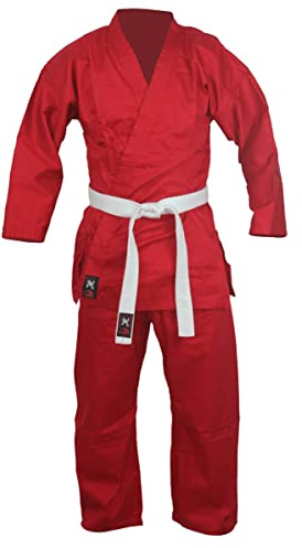 Budodrake Karateanzug rot, Mischgewebe (200)