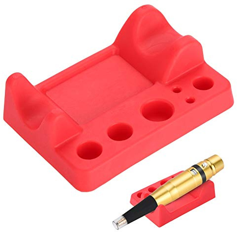 Tattoo Zubehör, Tattoo Stifthalter, 3.5×2.6inch Stifthalter für Tattoo Maschine, Tattoo Tool Stifthalter Silikon Tattoo Maschine Halter für Tattoo Werkzeug mit einem Becher Tinte