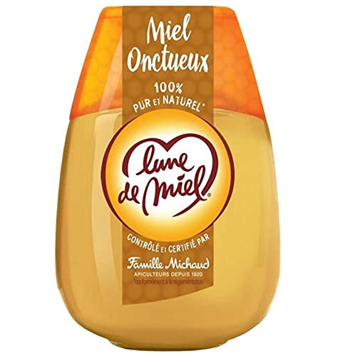 Lune de Miel 100% Pur et Naturel Miel Onctueux 340g (lot de 4)
