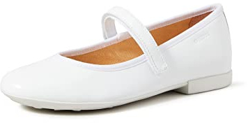 Geox JR PLIE' A, Bailarinas para Niñas, Blanco (White 0H), 31 EU