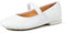 Geox Girls Jr Plie' Ballerina, White, 12.5 UK