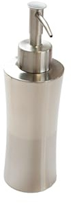 Bagnoxx Seifenspender 18,8 x 5,5cm, 450ml Grau/Silber | Edelstahl, rostfrei, Pumpspender 450ml, nachfüllbar, für Bad und Küche, Seifenspender