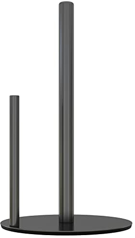 Schwarz KüChenrollenhalter Arbeitsplatte Papierrollenhalter Stehend KüChenrollen Halter, Premium-Edelstahl KüChenpapierhalter FüR Zuhause Mit Gewichteter Basis, KüChe KüChenrollen Organisieren
