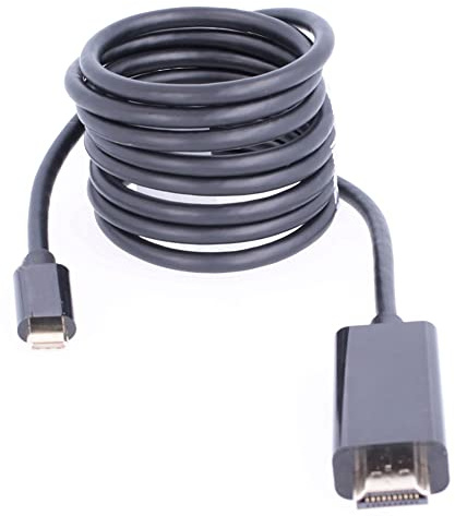 REY Cable Conversor OTG HDMI Macho a USB 3.1 Tipo C Macho 2 Metros Conectores Dorados 4K Negro
