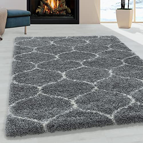 Giantore Hochflorteppich Langflorteppich Wohnzimmer Shaggy Schlafzimmer