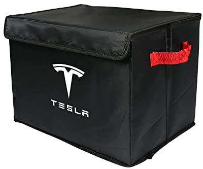 KOUNNENA Kofferraum-Organizer-Taschen, für Tesla Model 3 X S Y Große rutschfeste Kofferraum-Aufbewahrung, Faltbare Auto-Aufbewahrungstasche