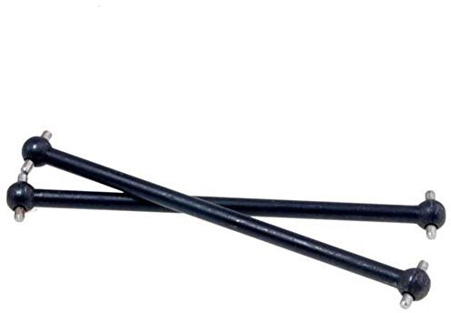 KBREE Arbre en métal Noir 81mm 2P ​​Dogbone pour pièces de Rechange de Camion Tout-Terrain électrique RC 1/10