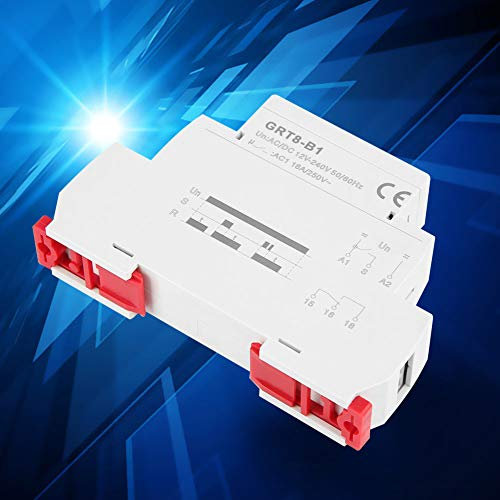 Temporizadores, Indicadores LED Carril DIN Tipo CA/CC GRT8-B1 Relé Temporizador de Retardo de Desconexión, Mini, Se Puede Montar en un Riel DIN de 35 mm. Pequeño Volumen