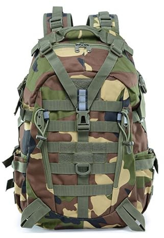 FANDARE Zaino Tattico Militare 25L Molle Pacchetto di Assalto Dell'esercito Con Striscia Riflettente - Multifunzione per Trekking, Caccia, Campeggio, Escursionismo