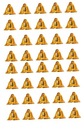 SEWACC 40 Piezas Campanas De Navidad Campanas Pequeñas Cascabeles Pequeños Campanas En Miniatura Campanas De Plata Para Manualidades Campanas Decoración Navideña Campanas Para Hacer