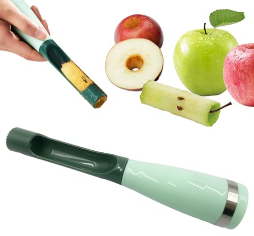 Apfelausstecher,Vilbocr küchen Obstentkerner Apfelkern Entferner Fruchtkern Entferner Paprika Werkzeug für Birnenentkerner (grün)