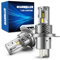 GEARROLLER H4 LED Headlight Bulbs, 30000LM 700% Brighter 9003 HB2 bulbs, High Beam Low Beam 6500K Cool White fog light bulbs, Canbus Ready Plug and Play, Pack of 2