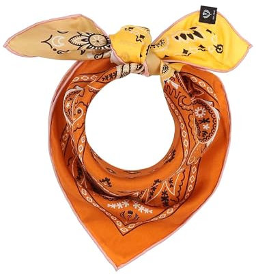 FRAAS Nickituch Damen aus 100% reiner Seide - Seidentuch mit Paisley-Muster - 51 x 51 cm - Schickes Bandana -