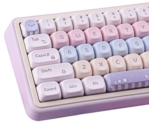 Tsungup Lot de 150 touches en PBT de style manga japonais, pour claviers mécaniques à 60 %, 65 %, 75 %, 100 % mécaniques