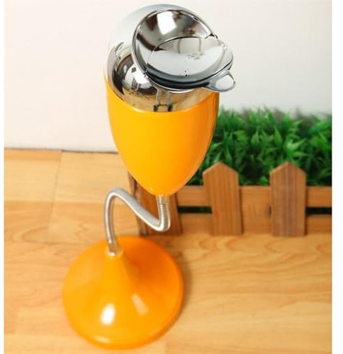 FFTDCYHT Cendrier extérieur sur Pied, cendrier Contemporain Coupe-Vent fermable avec Couvercle, cendrier Haut de Patio extérieur de 22 Pouces de Hauteur pour Cigarettes, cendrier sur Pied d'extérieur