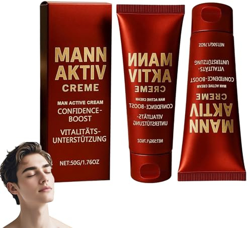 Crema facial para hombre, textura ligera y no grasa, mejora el brillo natural del rostro, para el cuidado diario de la piel, 50 g (2 unidades, talla única)