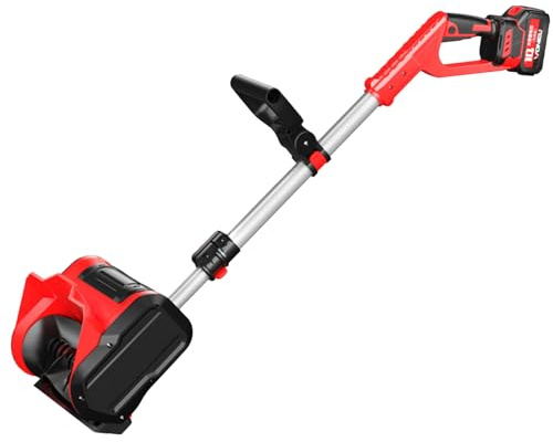 Atwynd Kit Spazzaneve a Batteria Senza Fili, Pala Elettrica con Motore Brushless, Impugnatura Regolabile, Spazzaneve Invernale Elettrico Portatile per Terrazze, Gradini e Marciapiede