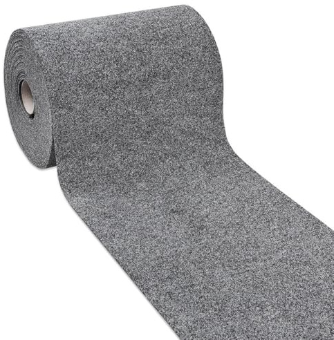 emmevi Passatoia Ingresso Moquette Asciugapassi Tinta Unita Corridoio Marciapiede 50x400 Cm Grigio