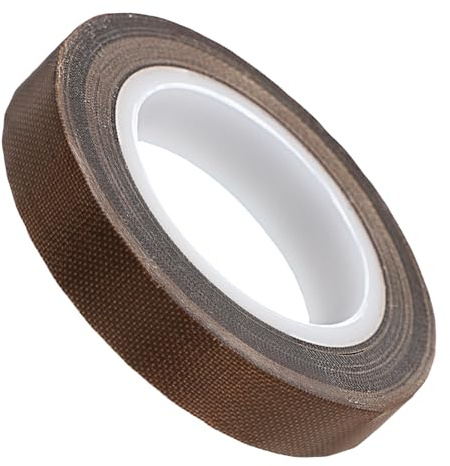 LIFKICH Ptfe Isolierband 10mm Antistatisches Klebeband aus Glasfaser Hitzebeständig und Wasserfest für Verpackung und Lebensmittelverpackung