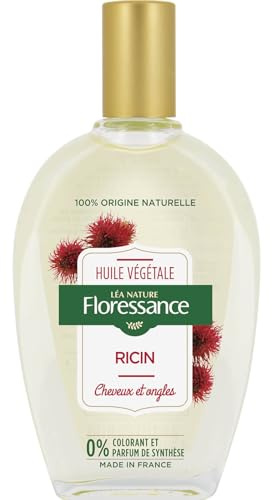 Floressance - Huile végétale Ricin - Cheveux et ongles - Flacon de 50 ml