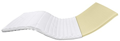 AM Qualitätsmatratzen Premium Latex Topper 90x200cm RG65 - Made in Germany - Atmungsaktiver Naturlatex Topper 90x200-8cm - Matratzenauflage 90x200 mit Lyocell Bezug und Anti-Rutsch Funktion