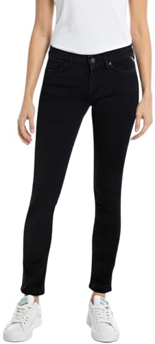Replay Luz skinny jeans för kvinnor, 098 Svart, 31W x 30L