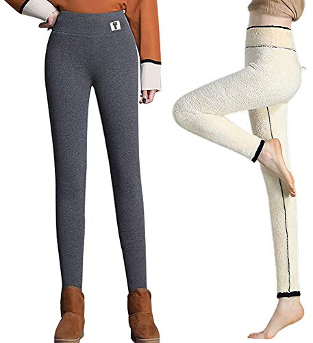 Samojoy Winter Tights Warm Thick Cashmere Pants Super Thick Cashmere Leggings for Women Winter Cashmere Wool Leggings Cashmere Lined Leggings Cashmere Leggings Fleece Legging Lined