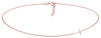 Elli Halskette Damen Choker Kreuz Basic Trend Blogger in 925 Sterling Silber