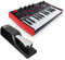 AKAI Professional MPK Mini Play MK3 - MIDI Keyboard Controller & M-Audio SP-2 - Universal Sustain Pedal with Piano Style Action, The Ideal Accessory for MIDI Keyboards, Digital Pianos