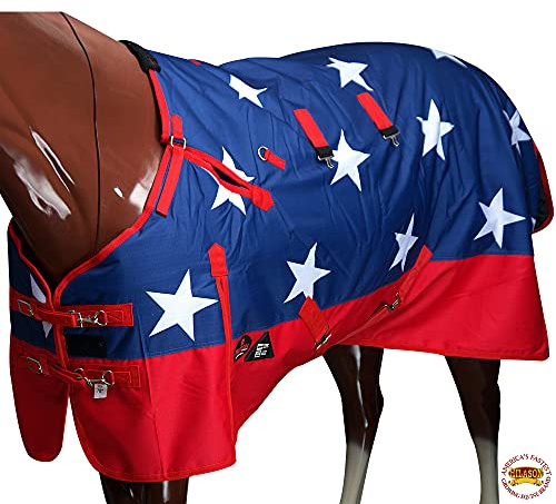 HILASON 600D Winter Waterproof Poly Miniature Horse Blanket Belly Wrap | Turnout Blankets for