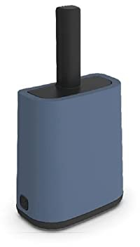 Rotho MyPet Biala Schaufel mit Halter und XL Beutel, Kunststoff (PP recycelt), blau, (16.2 x 9.1 x 29.0 cm)