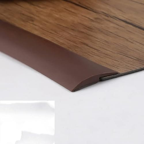 Tapis de sol de protection auto-adhésif en PVC Bandes de boutons plats pour seuil de sol de 3~10 mm Garniture de bord de couture Décoration de la maison-Pour une chute de 10 mm, 1M