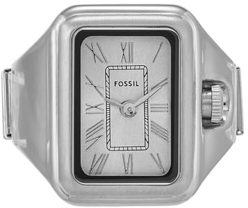 Fossil Raquel klockring för dam, Quartz tvåhandsurverk med armband i rostfritt stål