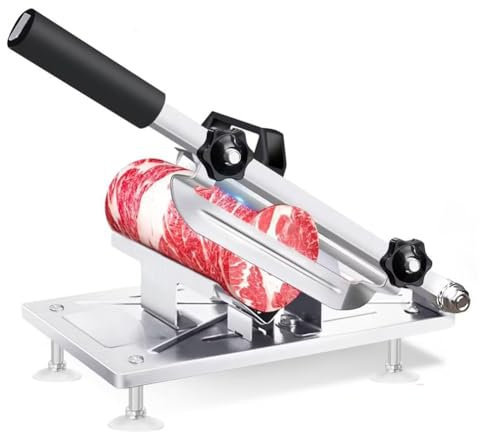 Rtauhife Manueller Gefrier-Fleischschneider, Fleischschneider, Verbessertes Edelstahl-Fleischbeil, Rind-Hammel-Rollenschneidemaschine, Gemüse