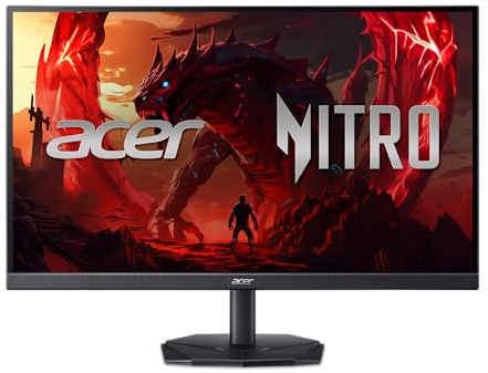 Acer Nitro 23.8 Inch Full HD 1920 x 1080 ZeroFrame Design IPS Gaming Monitor | AMD FreeSync Premium | 200Hz Refresh | Up to 0.5ms | One Display Port 1.2 and Two HDMI 2.0 Ports | KG241Y X1biip