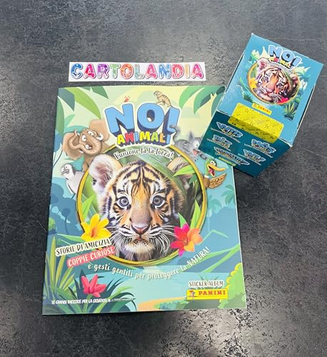 Panini NOI ANIMALI Album Vuoto con Box da 50 Bustine di Figurine, L'unione fa la forza, Storie di Amicizia