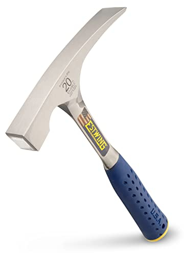 Estwing E3/20BL Brick Hammer Vinyl Grip 560g (20oz), Silver