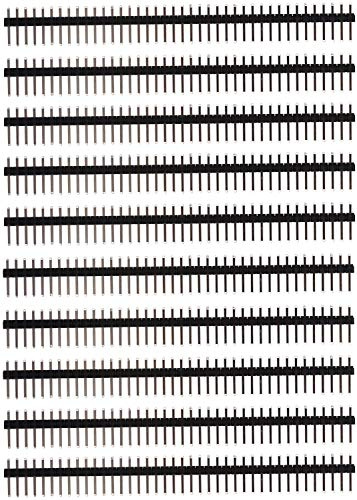 HALJIA 10 PCS 40pi Header Stecker 2,54 mm Single Reihe Männliche Pin Header Strip