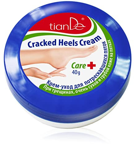 TianDe Creme für Rissige Fersen, 40 g, Lindert Ständige Trockenheit, Gereizte Haut und Schmerzen beim Gehen
