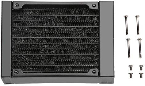 Richer-R Boitier PC Refroidisseur,Ordinateur d'eau de Refroidissement Radiateur Dissipateur de Chaleur avec Filetage G4/1 (120MM/240MM/360MM)(120mm)