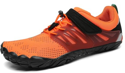 SAGUARO Barefoot Shoes Uomo Donna Scarpe Barefoot Minimaliste Scarpe a Piedi Nudi Antiscivolo Scarpe Trail Running Leggere Scarpe Dita Zucca,Gr.43
