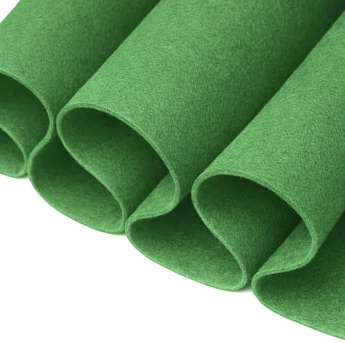 FabricLA The Yard Filzstoff, 182 cm breit, 1,6 mm dick, Filzstoff, Grün, 90 cm