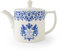 Portmeirion Home & Gifts KCC00600 Spode King Charles III Coronation Teapot 1.1L, Blue & White Pattern UK Made