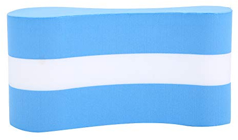 KIMISS Clip da Nuoto in Eva, Allenamento in Piscina per Principianti Nuoto Pull Buoy Leg Board Bambini Adulti Kickboard Tavola GalleggianteBlu Bianco