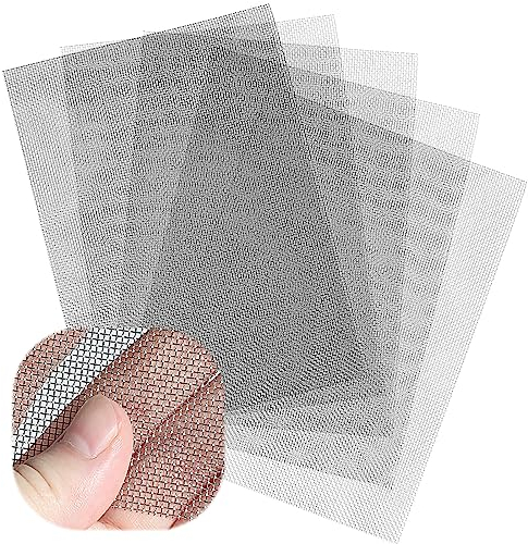 304 Edelstahl Drahtgeflecht, 6 Stück Fliegengitter Nagetier Mesh, Feinmaschig, WüHlmausgitter, Drahtgitter, Hartes und Hitzebeständiges Siebnetz, Metallgitter Für Lüftung, Sicherheit, Fenster, Garten